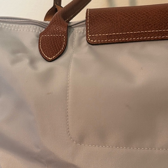 NEW Longchamp Le Pilage Light Grey - Limited Edition Eiffel Tower - Medium - Picture 9 of 16